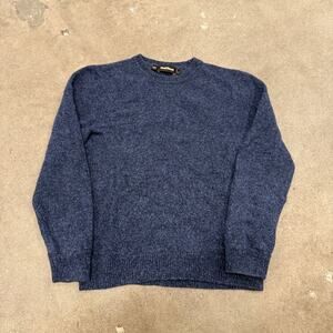 Paul Stuart Merino Wool Blend Pullover Sweater Navy Women's Medium